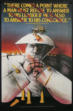 a poster of a man with a hat on his head