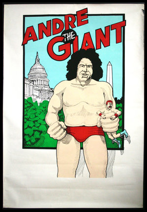 a poster of a wrestler