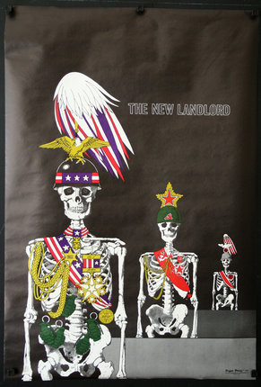 a poster of skeletons with medals and medals