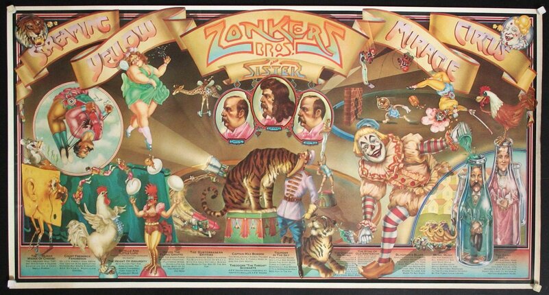 レア　スーザン・フィリップス　ポスター Zonkers Bros and Sister - Screaming Yellow Miracle Circus (Pop