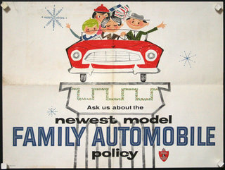 a poster of a family car
