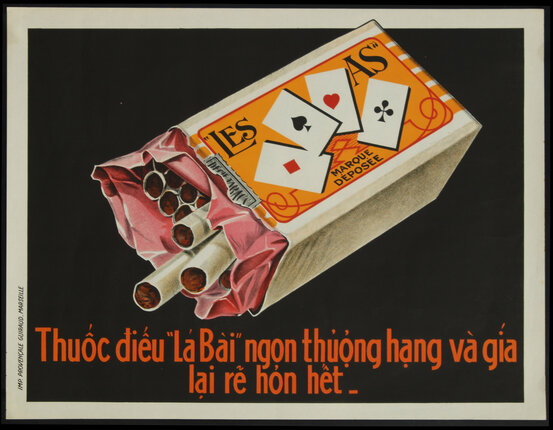a poster of a pack of cigarettes