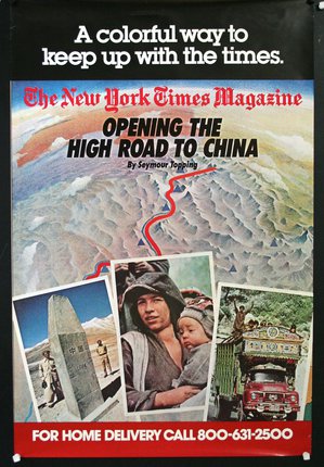 a magazine cover with pictures of people and a road