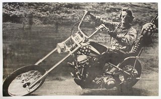 a man on a motorcycle