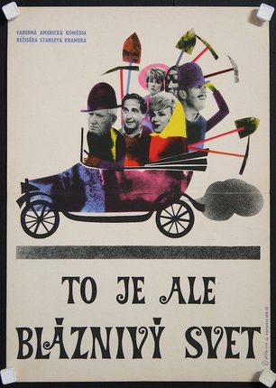 a poster with people in a car