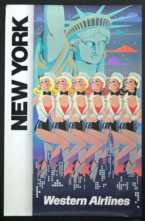 a poster with a group of women dancing