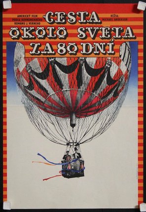 a poster with a balloon