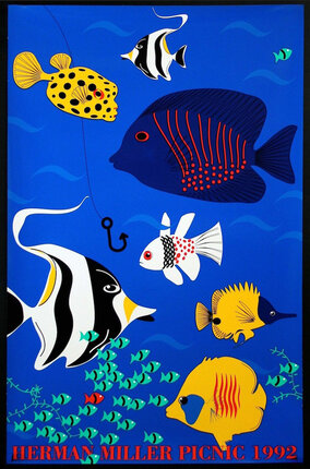 a poster of different fish
