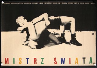 a poster of wrestling