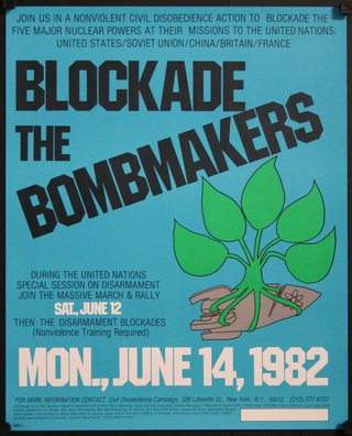 a poster for a demonstration
