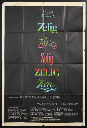 a poster with colorful text
