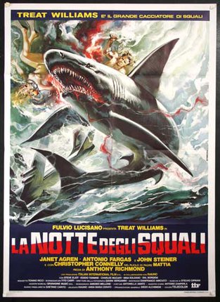 a movie poster with a shark
