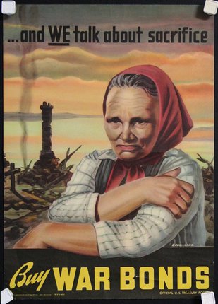 a poster of a woman with her arms crossed