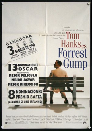 a movie poster of a man sitting on a bench