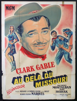 a movie poster of a man in a cowboy hat