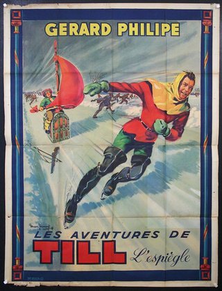 a movie poster with a man in a garment