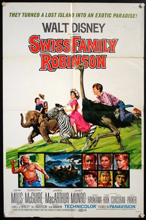 a movie poster with a group of people riding an ostrich