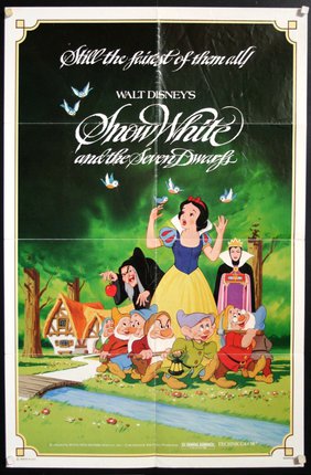 a movie poster of snow white and the seven dwarfs