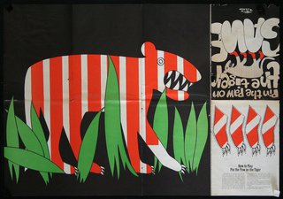 a poster with a tiger