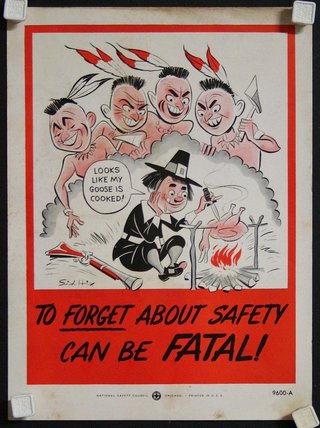 a poster with cartoon characters