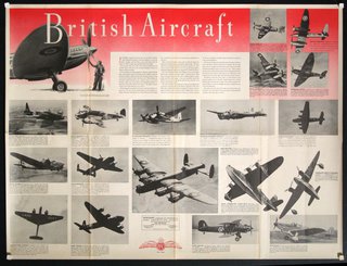 a poster of a british aircraft