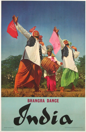 a group of men dancing in a field