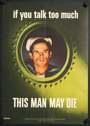 a poster of a man in a circle