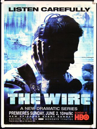 a poster of a man wearing headphones