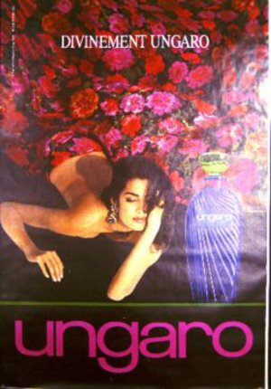 a poster of a woman lying on the floor