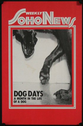 a red and white cover with a dog paw