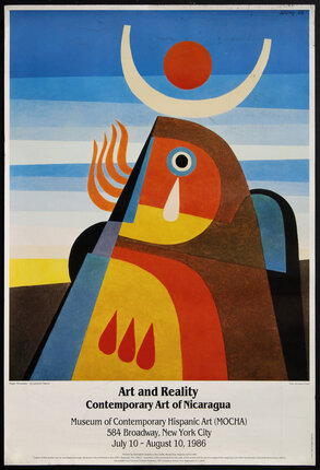 a poster of an abstract bird