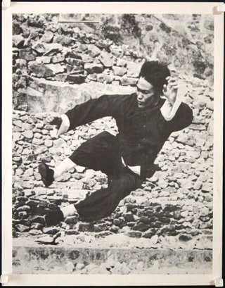 a man jumping in the air