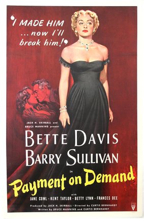 a movie poster of a woman in a black dress