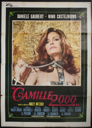 a movie poster of a woman holding a chain