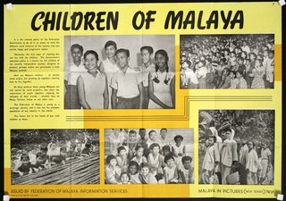 a poster with a group of children