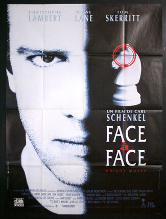 a movie poster of a man's face