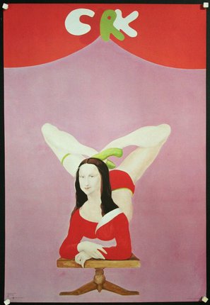 a painting of a woman with her legs up