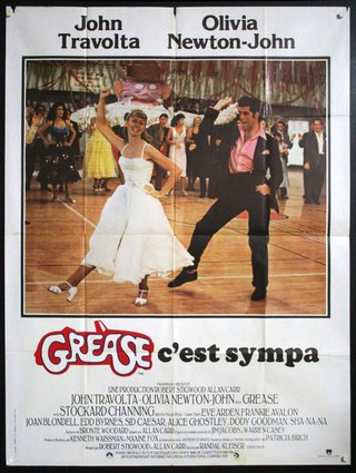 a movie poster of a man and woman dancing
