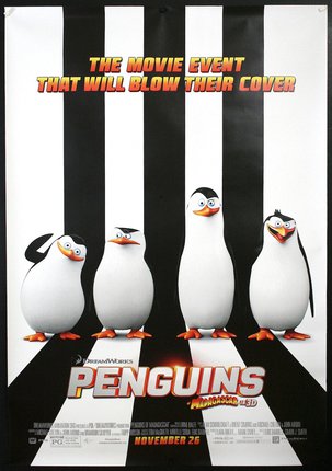 a movie poster of penguins