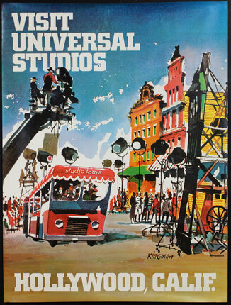 a poster of a theme park