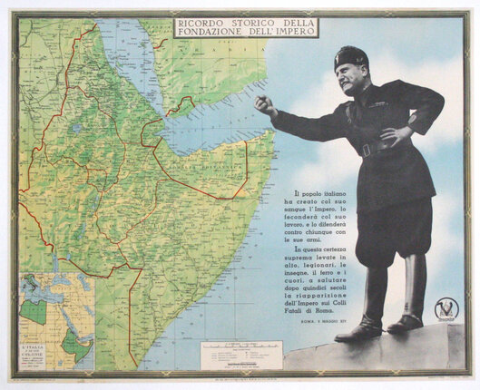 a man standing on a platform with a map