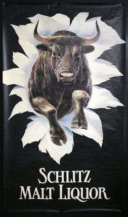 a poster of a bull