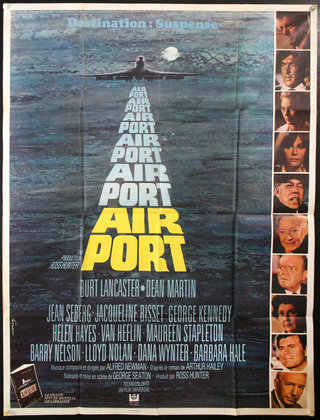 a movie poster with a plane flying in the sky