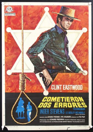 a movie poster of a man with a gun and a noose