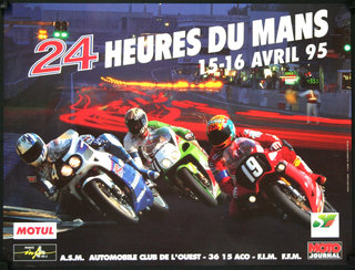 a poster of a race with motorcycles
