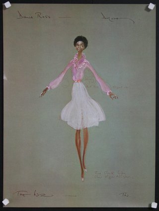 a drawing of a woman in a pink shirt