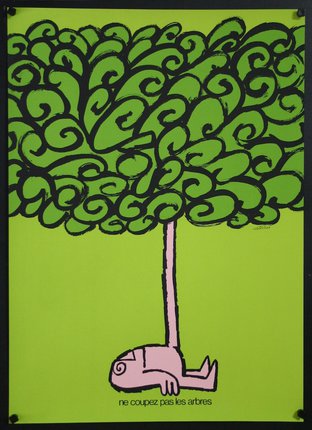 a pig under a tree