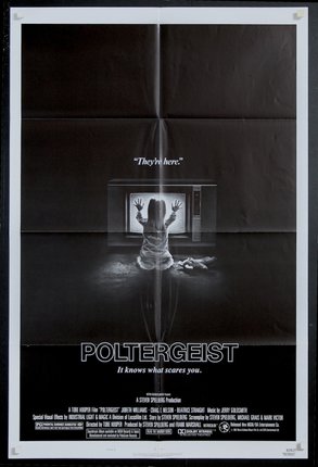a movie poster of a woman in front of a television