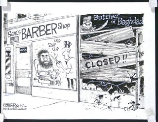 a cartoon of a barber shop