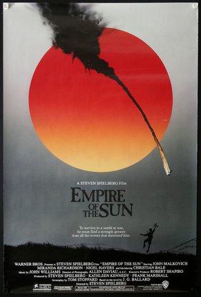 a movie poster with a red circle and a person holding a sword